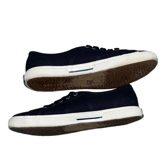 Like New Superga Tennis Shoes Sneakers 7 Navy Blue - Picture 12 of 15
